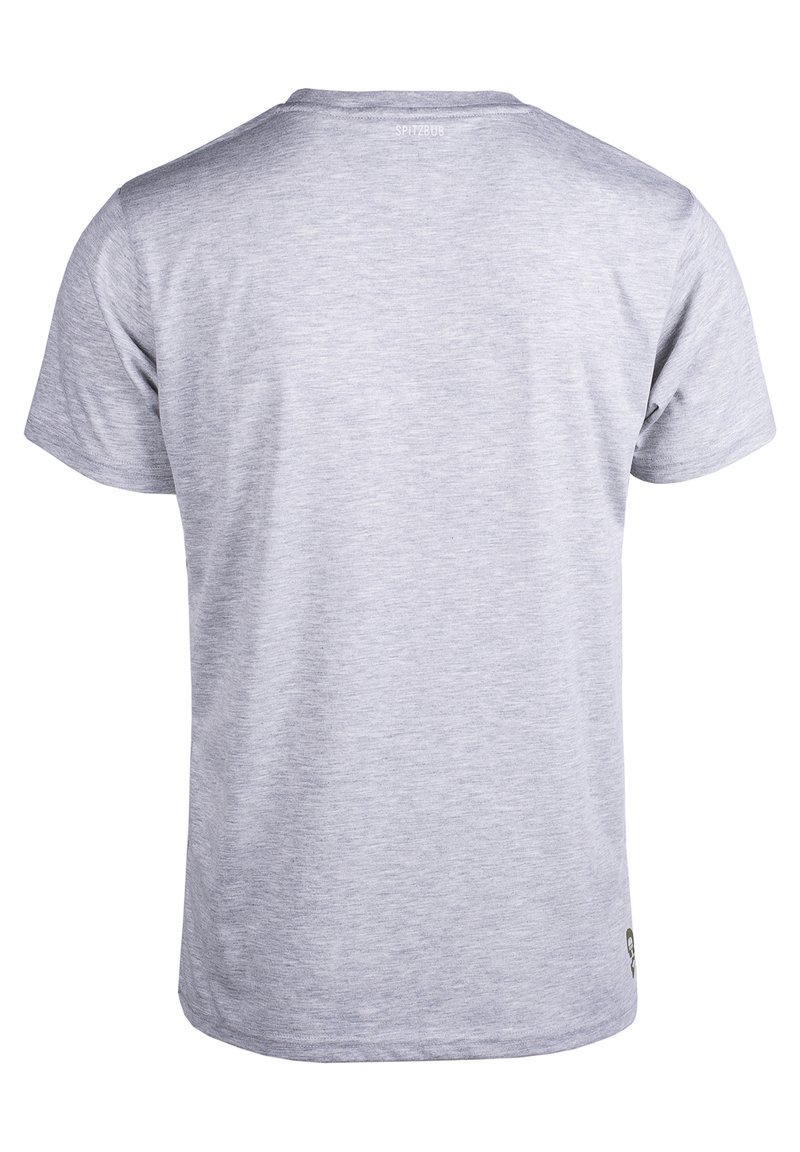 Herren T-Shirts basic | Spitzbub FRANZ T-Shirt print grey/grau - JE59634 Herren T-Shirts basic | Spitzbub FRANZ T-Shirt print grey/grau - JE59634