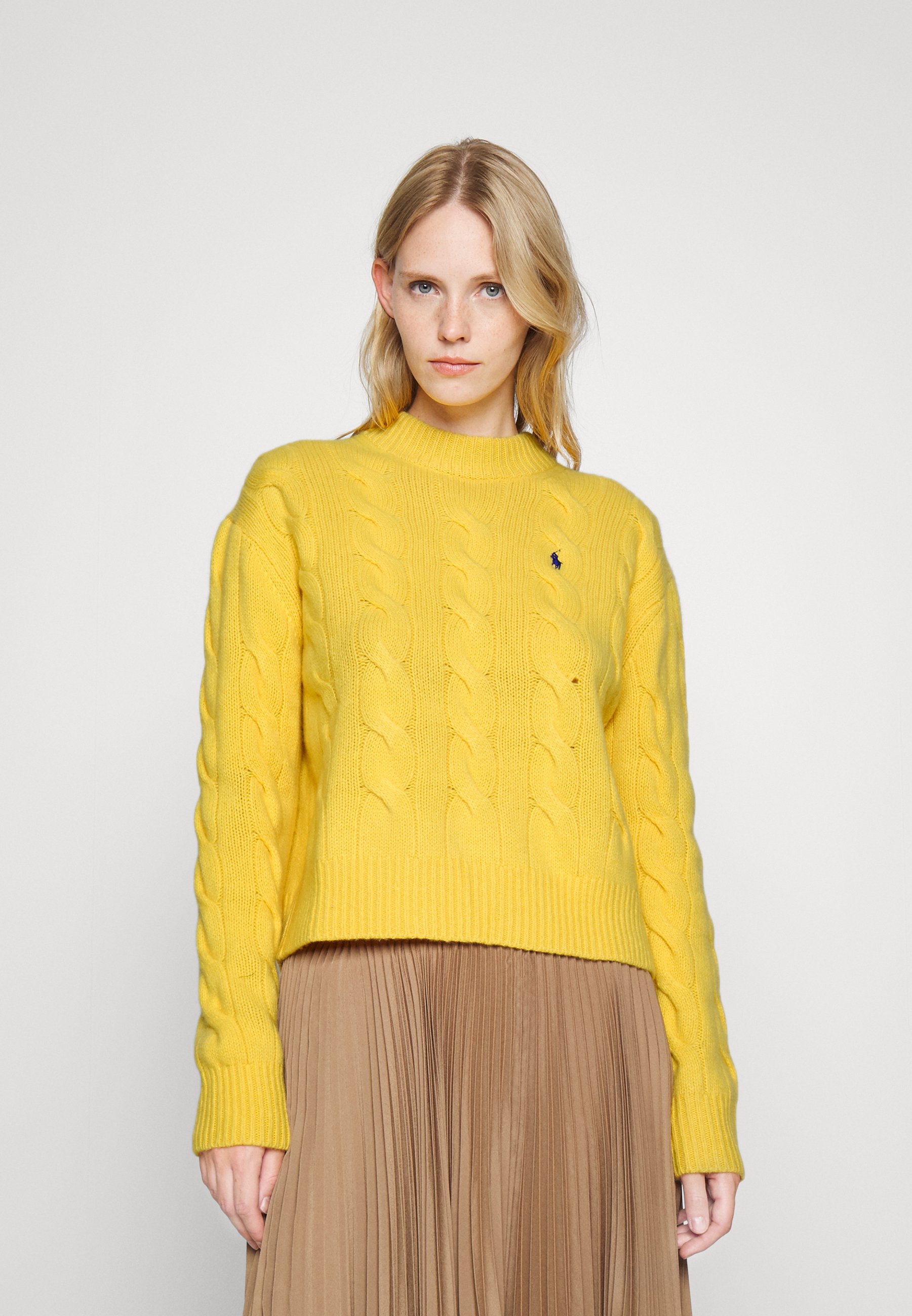 Polo Ralph Lauren MOCK NECK - Jumper - slicker yellow/yellow - Zalando.co.uk