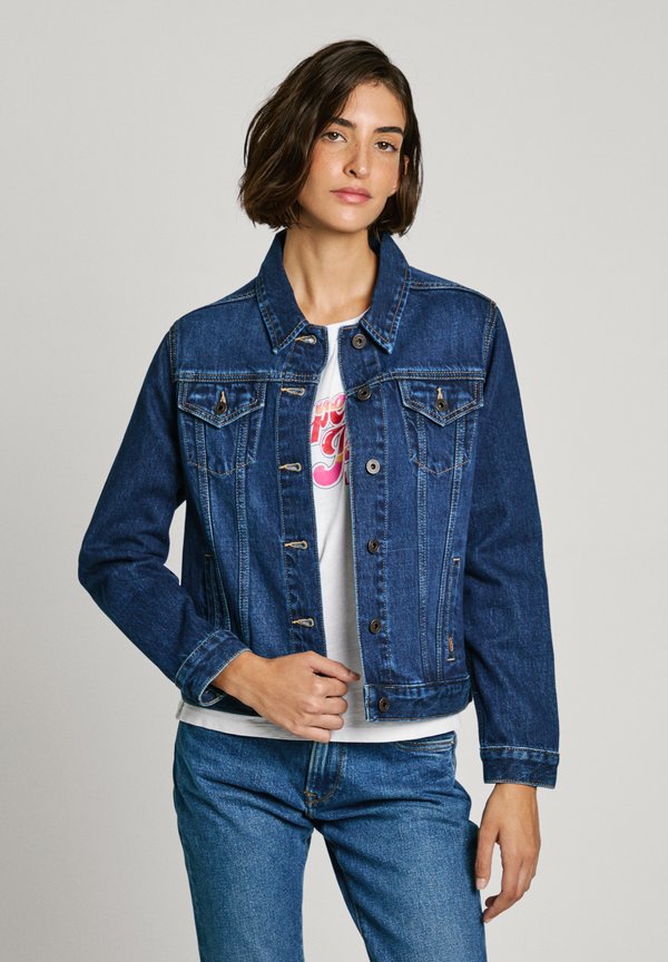 REGULAR JACKET - Jeansjacke - denim