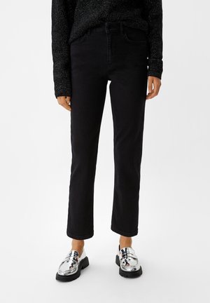 TAILLE HAUTE À - Jeans a sigaretta - schwarz