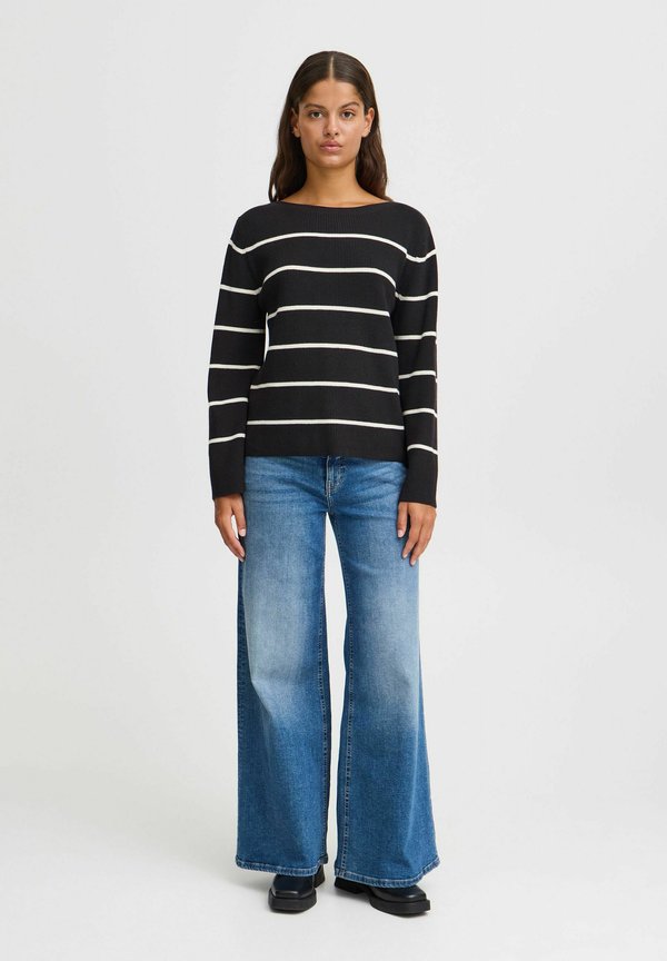 IHBOSTON - Jumper - meteorite almond milk stripe3