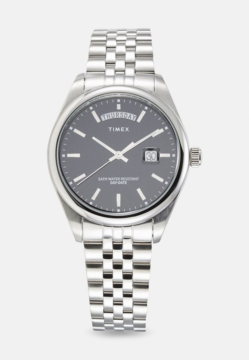 Timex Rene Timex LEGACY DAY DATE UNISEX - Montre - black/silvercoloured/argenté ...