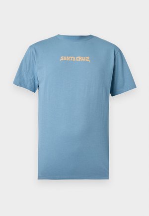 Santa Cruz, SUN STAMP STRIP FADE UNISEX - Trükipildiga T-särk - faded denim