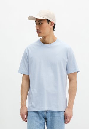Marc O'Polo SHORT SLEEVE LOGO   CREWNECK - T-shirt basic - calm blue
