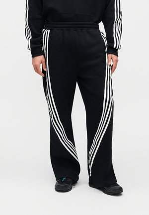 UNISEX SET - Trainingspak - black/white stripe