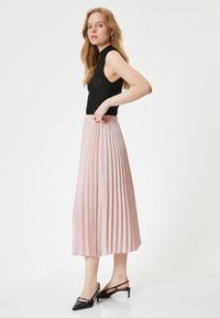 Koton MEDIUM RISE POLKA  - A-lijn rok - pink
