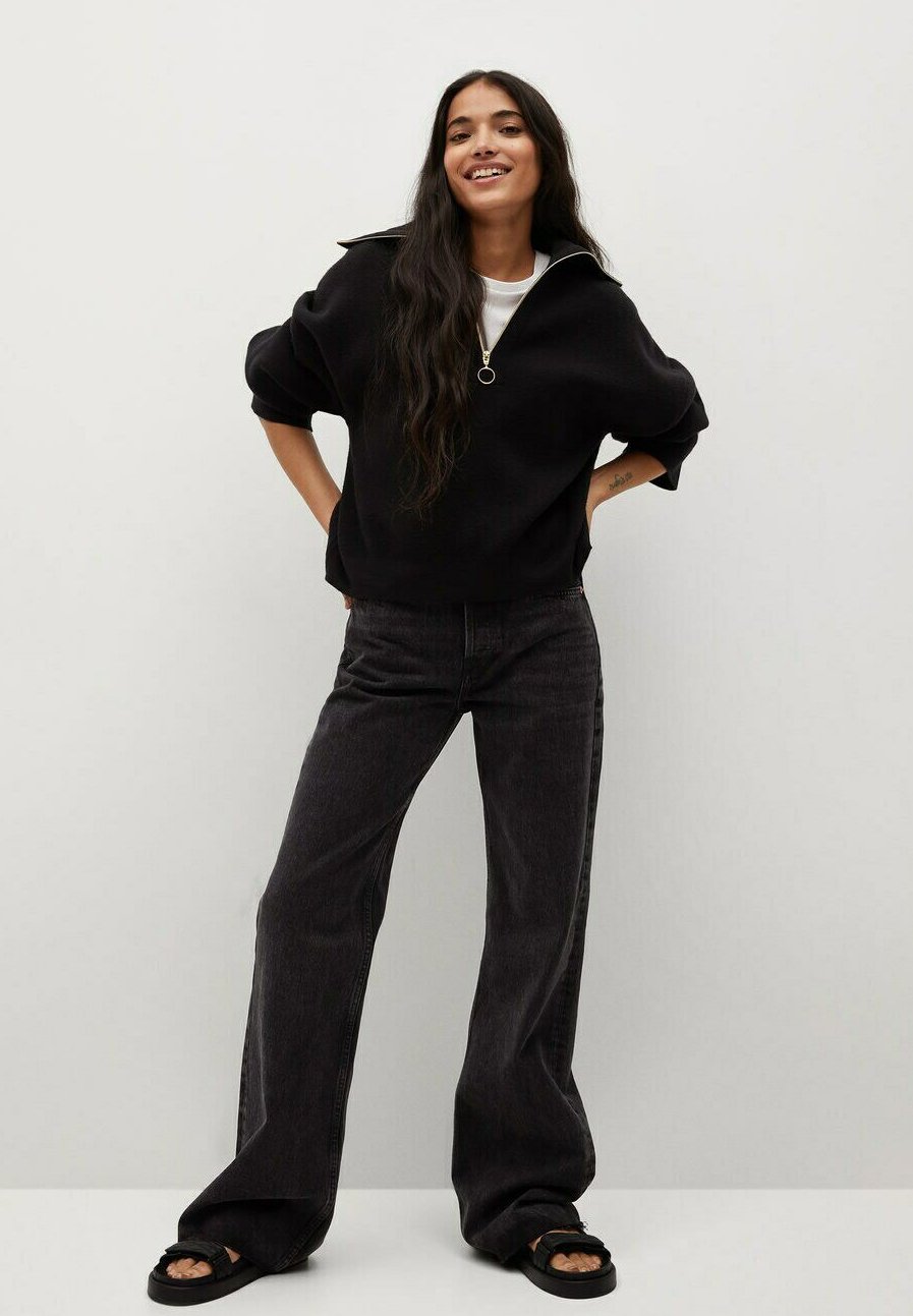 Mango ARIADNA - Flared Jeans - black 