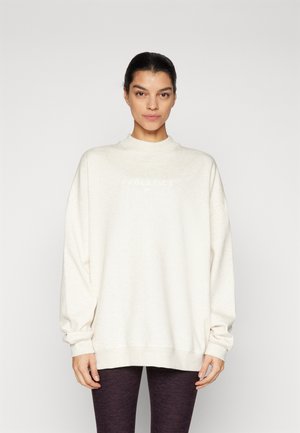COZY OVERSIZED MOCK NECK  - Mikina - bone heather