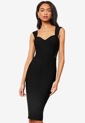 Lipsy DETAIL CORSET BANDAGE - Pouzdrové šaty - black