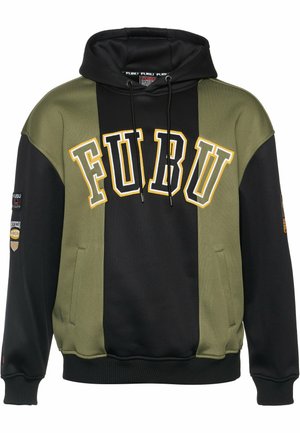 FUBU COLLEGE BLOCK - Kapuzenpullover - black olive