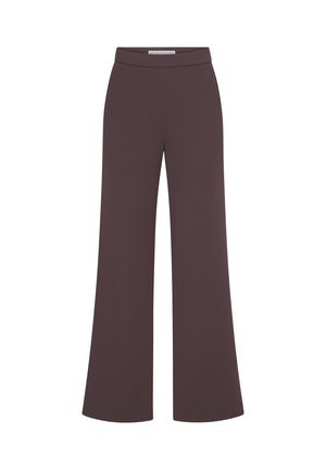 PALINA LONG - Trousers - dark chocolate