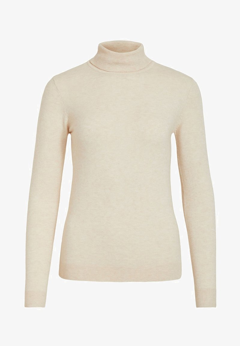 40 Sandshell Object OBJTHESS ROLLNECK - Strikkegenser - sandshell/sand - Zalando.no