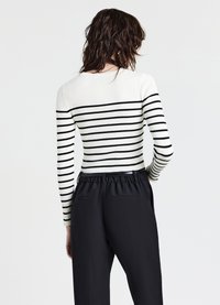 Calliope GIROCOLLO A RIGHE - Strickpullover - var bianco lana