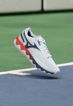 Mizuno, WAVE ENFORCE TOUR 2 ALLCOURT - Chaussures de tennis toutes surfaces - white/insignia blue/orange