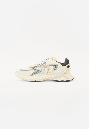 Trainers - off white/dark green