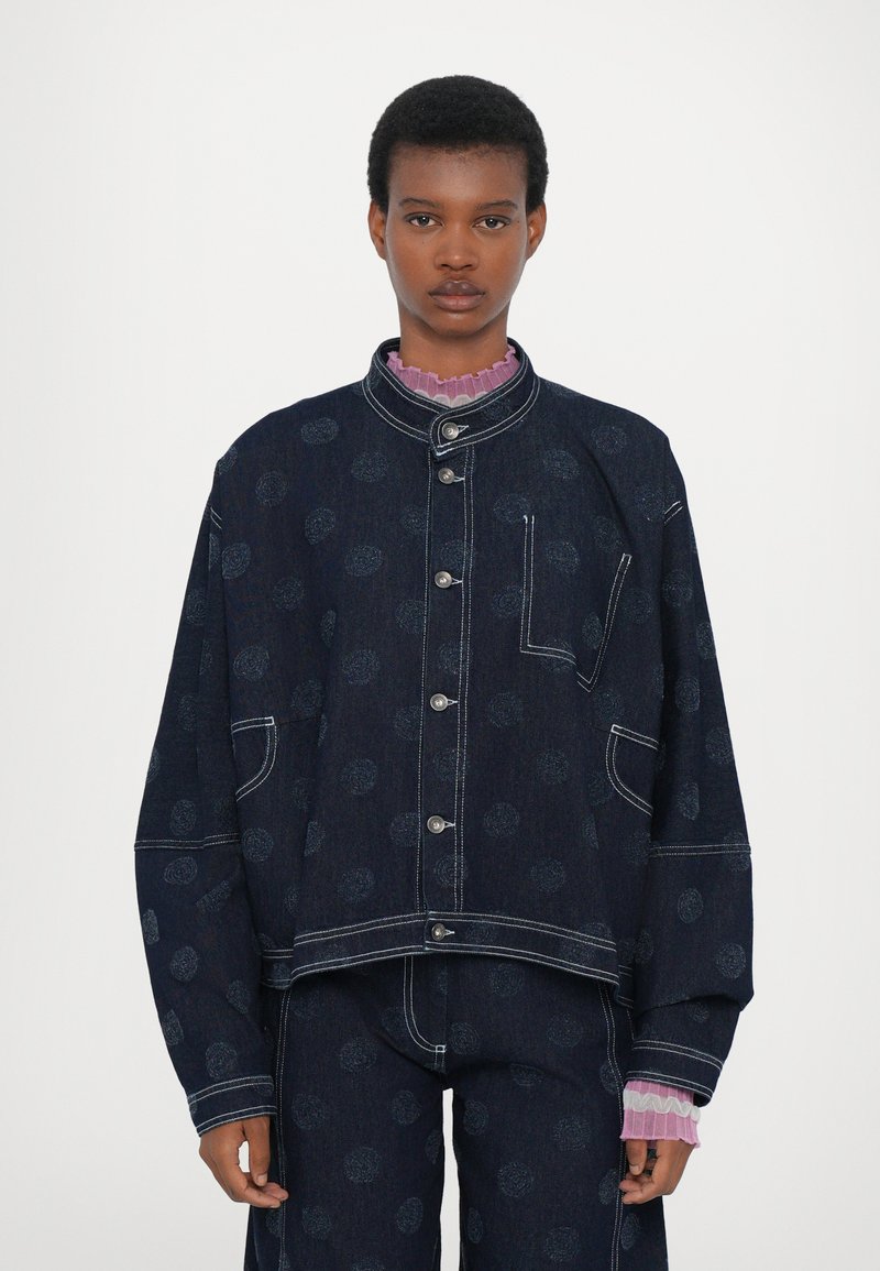 Henrik Vibskov DART JACKET - Džinsa auduma jaka - dark blue
