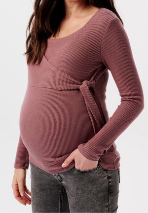 Pullover - mottled light pink