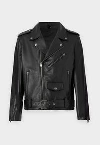 COACH MOTO JACKET - Δερμάτινο μπουφάν - black
