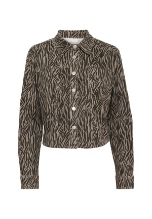 Kaffe LEONDRA - Paitapusero - feather gray   black animal