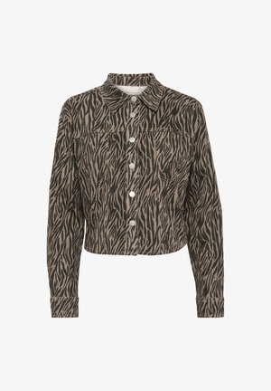 Kaffe LEONDRA - Spijkerjas - feather gray   black animal