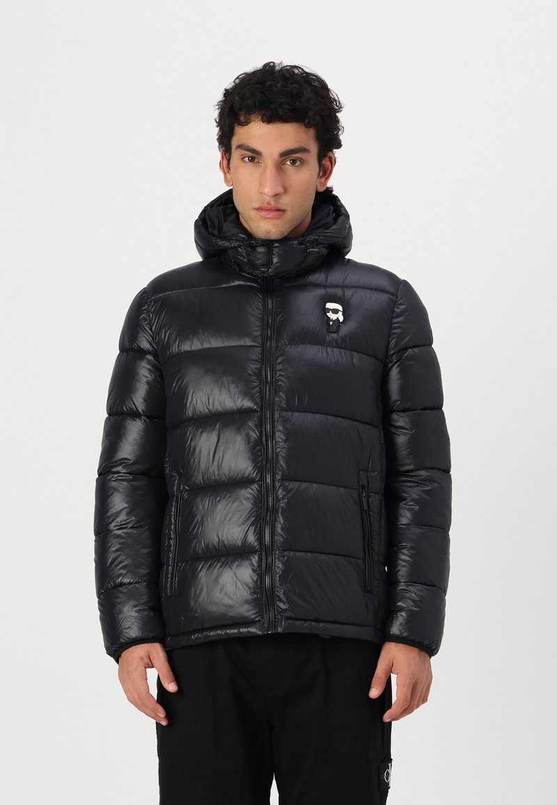 KARL LAGERFELD HOODED - Vinterjacka - black