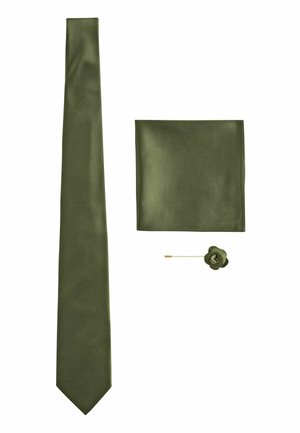 SET   - Einstecktuch - olive green