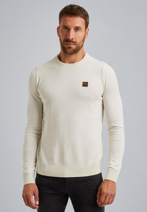 PULLOVER MIT STRUKTUR - Maglione - bone white