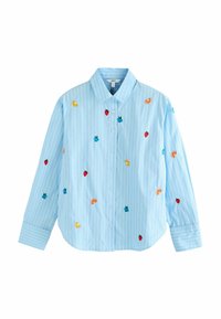 Next REGULAR FIT - FRUIT EMBROIDERED - Hemdbluse - blue white stripe