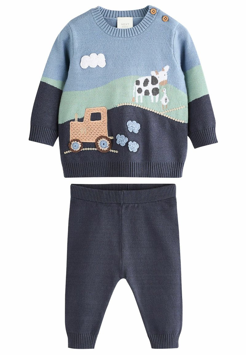 Next SET REGULAR FIT - Leggings - Byxor - blue farm