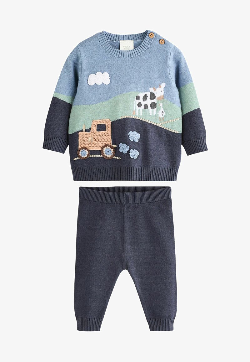 Next SET REGULAR FIT - Leggingsit - blue farm