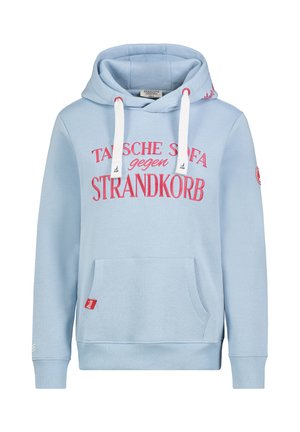 KÜSTEN BESTICKT - Kapuzenpullover - light blue