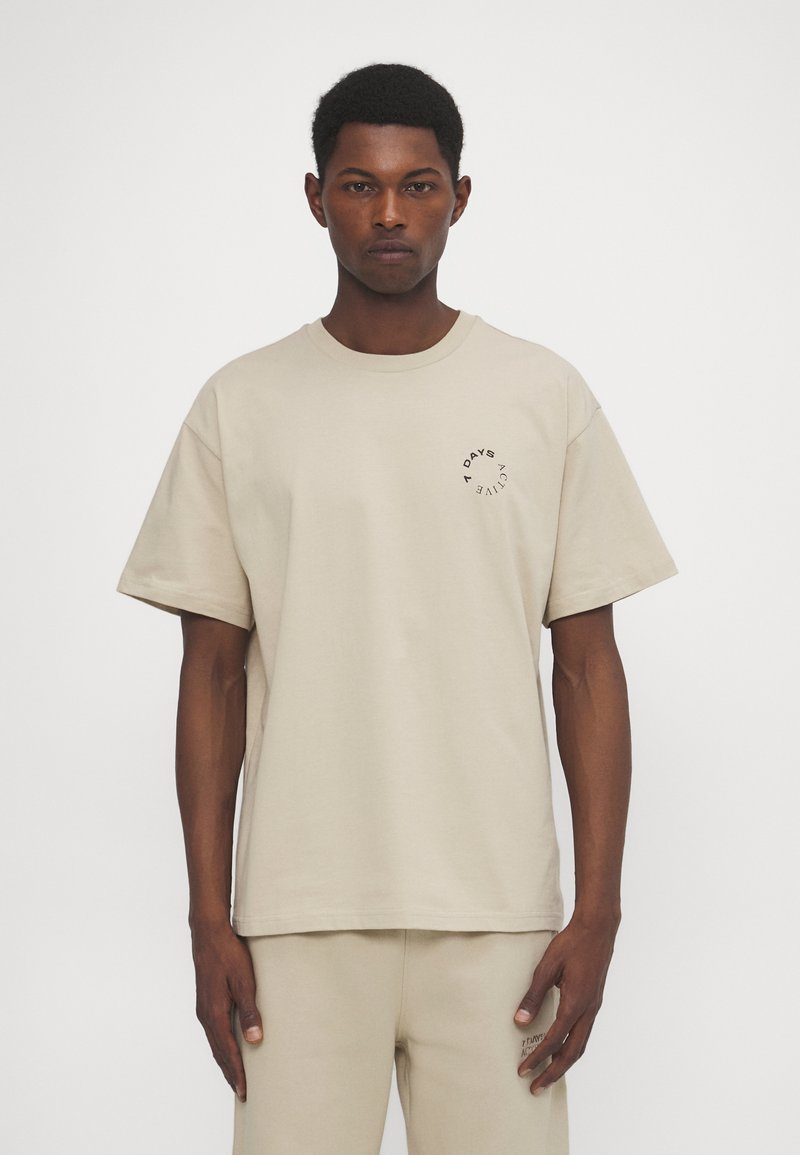 7 DAYS Active UNISEX - T-shirt basic/beżowy - Zalando.pl