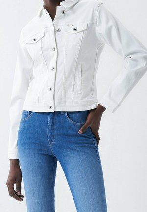 Spijkerjas - white
