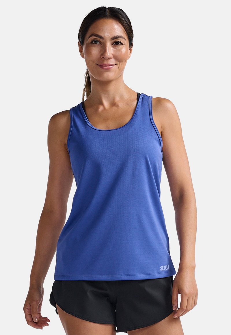 2XU AERO SINGLET - Top - marlin hydrangea reflective