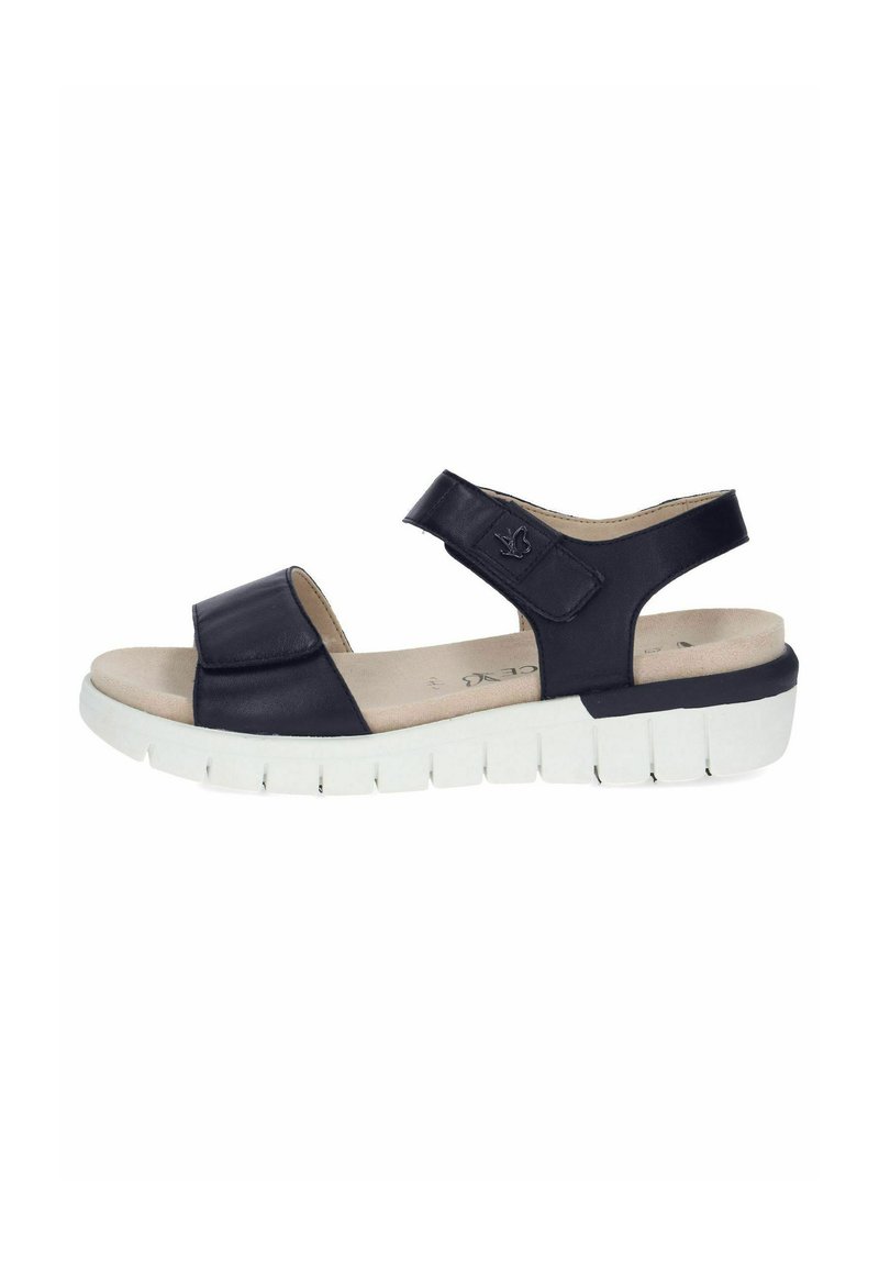 Caprice Sandalen met sleehak donkerblauw Caprice Sandalen met sleehak donkerblauw