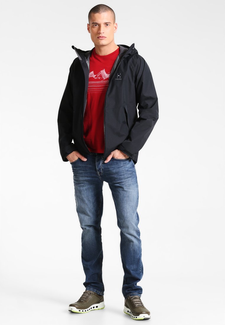 Haglöfs ESKER Hardshell jacket true blacksvart Zalando.no Haglöfs ESKER Hardshell jacket true blacksvart Zalando.no