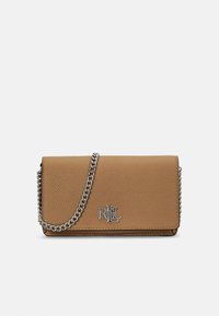 Lauren Ralph Lauren PEBBLED CROSSBODY TURN-LOCK TECH CASE - Skuldertasker - camel