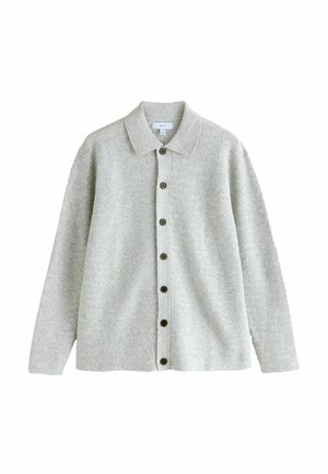 REGULAR FIT - TEXTURED   - Strickjacke - grey