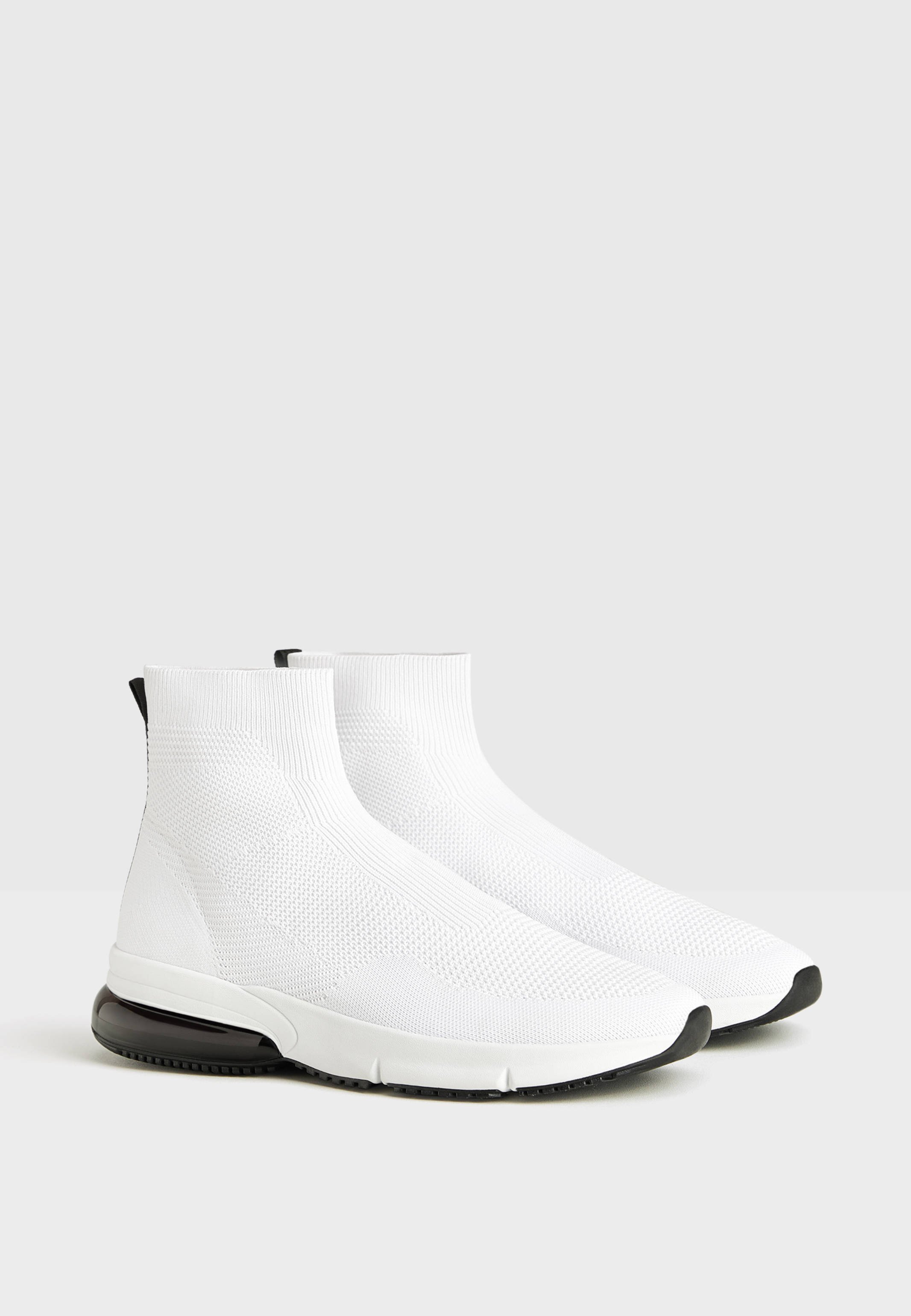 MIT ELASTISCHEM SCHAFT Höga sneakers white MIT ELASTISCHEM SCHAFT Höga sneakers white