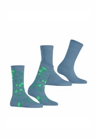 Esprit Flower Sketch 2-Pack - Chaussettes - jeans