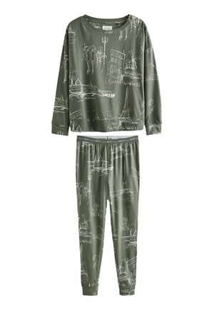 Yöasusetti - khaki eiffel tower