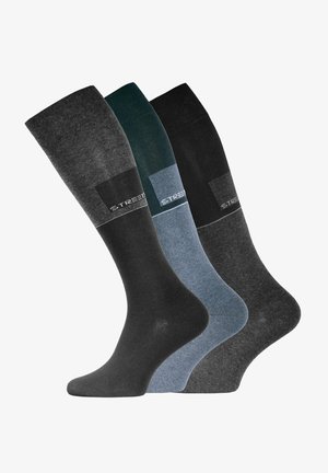 Cotton Prime COMFORT 3 PAAR - Calzettoni - schwarz grau blau