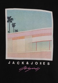 Jack & Jones JORTULUM LANDSCAPE CREW NECK - Printtipaita - black
