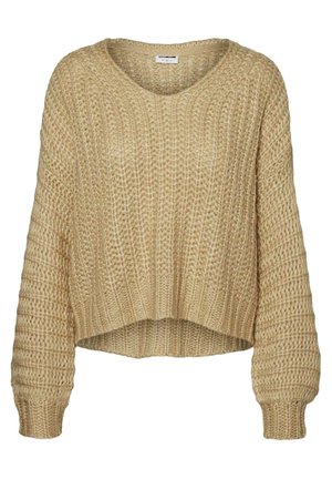 Noisy May V-AUSSCHNITT - Džemperis - irish cream