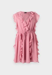 VMCARMEN V NECK SHORT DRESS - Cocktailjurk - lilas