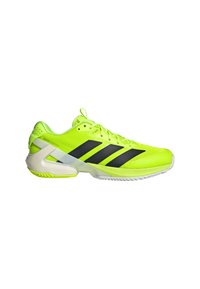 ADIZERO UBERSONIC 5 CLAY TENNIS - da tennis per terra battuta - lucid lemon   core black   cloud white