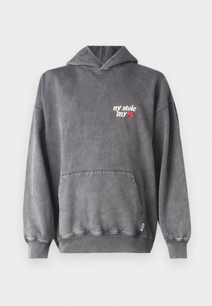 ONSRAIDEN WASHED HOODIE UNISEX - Sweat à capuche - anthracite