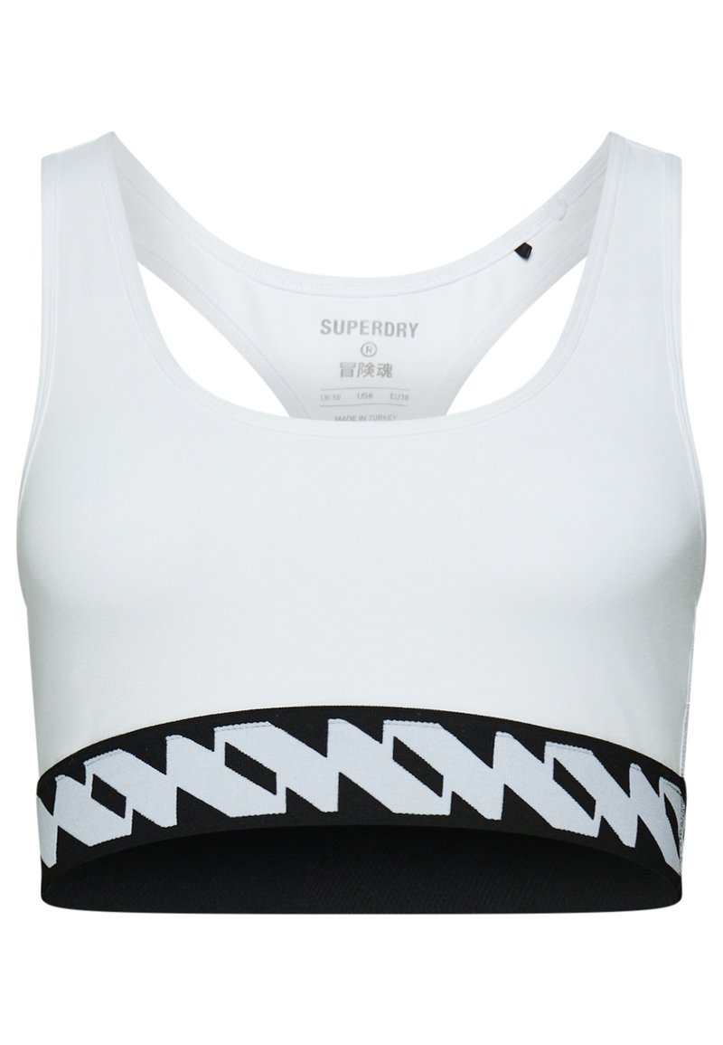 Superdry & Co Bustier wit denim/whitedenim Superdry & Co Bustier wit denim/whitedenim