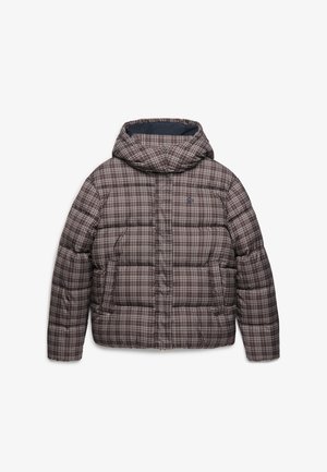 Superdry & Co, SUPERDRY PREMIUM PRINTED CHECK PUFFER JACKET.. - Winter jacket - chestnut brown check