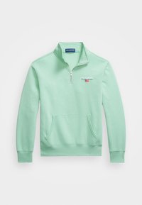 POLO SPORT QUARTER-ZIP SWEATSHIRT UNISEX - Sweatshirt - celedon/white